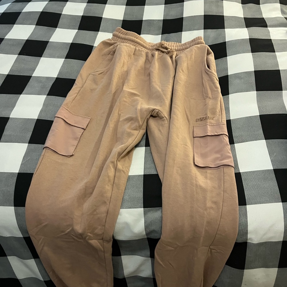Gymshark Beige Cargo Joggers